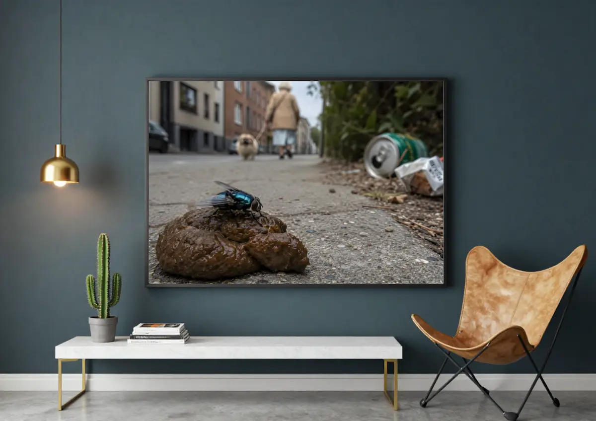 Ignorance shown as wall art