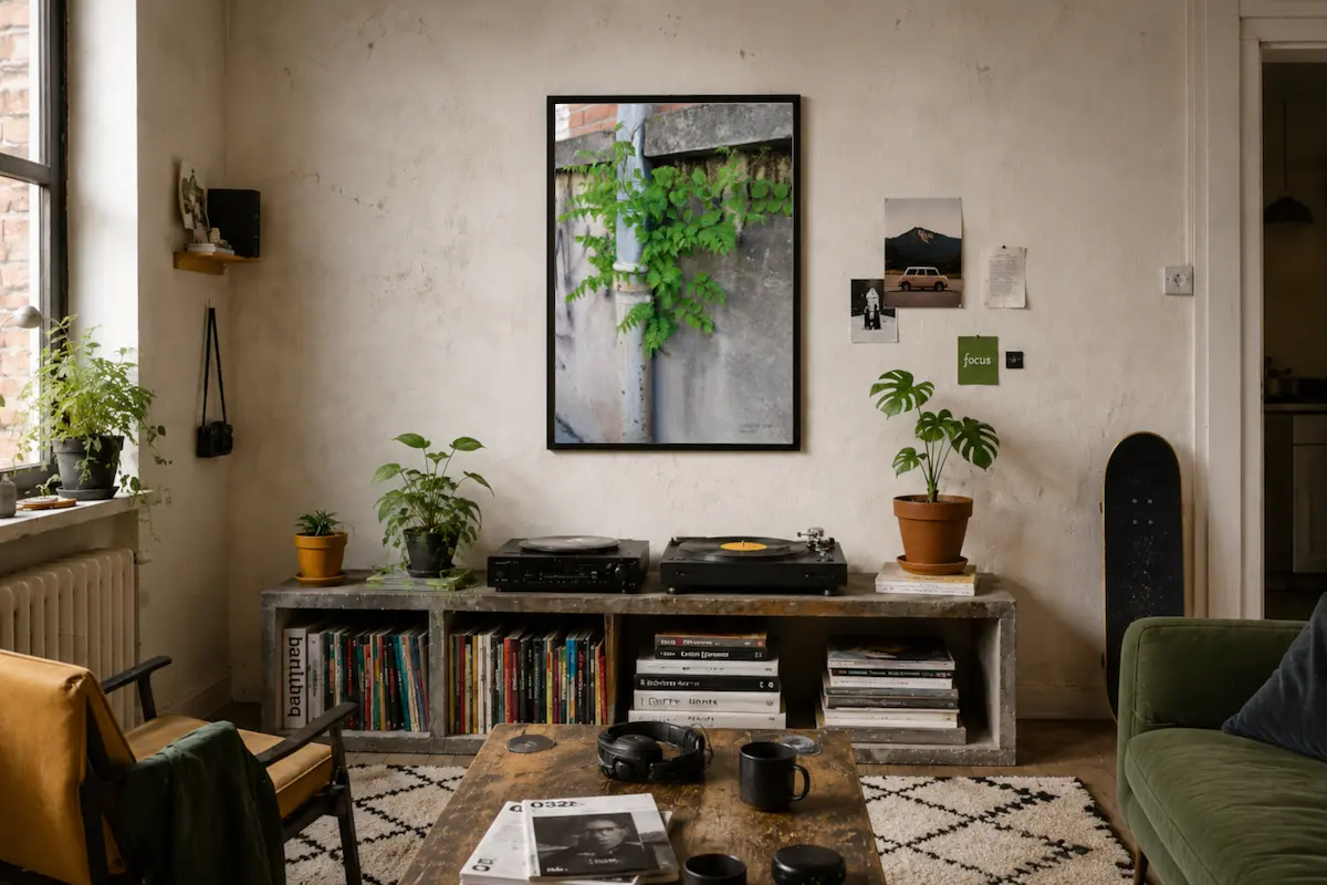 The wall shown as wall art
