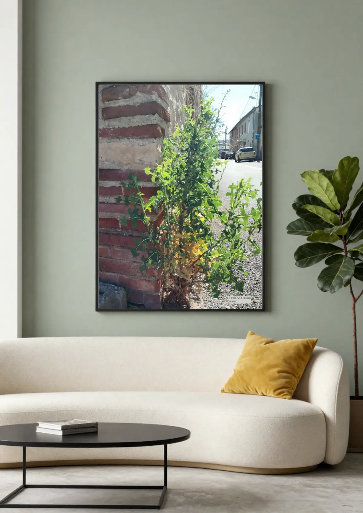 Corner shown as wall art